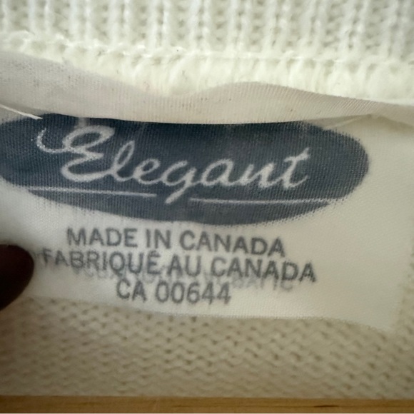 Vintage White Cable Knit Sweater - Picture 6 of 10